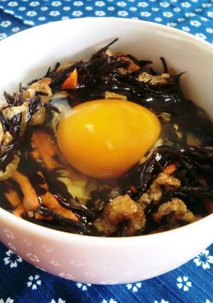 超簡単ねこまんま★鉄分補給のひじき丼-レシピのメイン写真