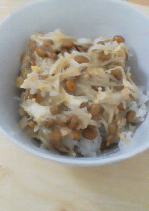 納豆えのき丼-レシピのメイン写真