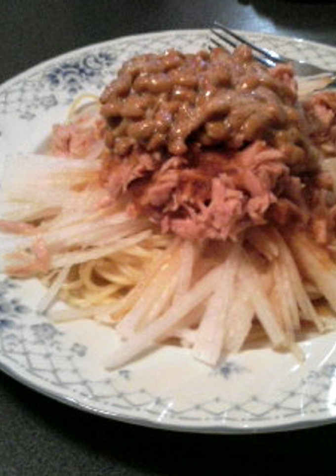納豆と大根の和風パスタ-レシピのメイン写真