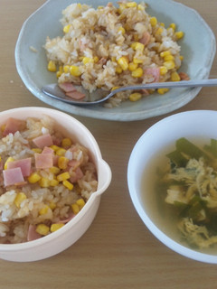 5分でコーンチャーハン-レシピのメイン写真