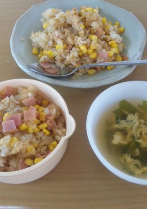 5分でコーンチャーハン-レシピのメイン写真