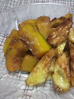 ちくわとカボチャの炒め煮-レシピのメイン写真