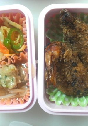 お弁当のおかずえびバーグ-レシピのメイン写真