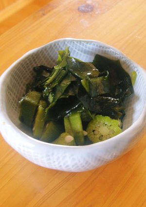 オクラとわかめのポン酢和え-レシピのメイン写真
