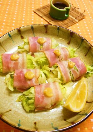 キャベツとチーズのベーコン巻き♪-レシピのメイン写真
