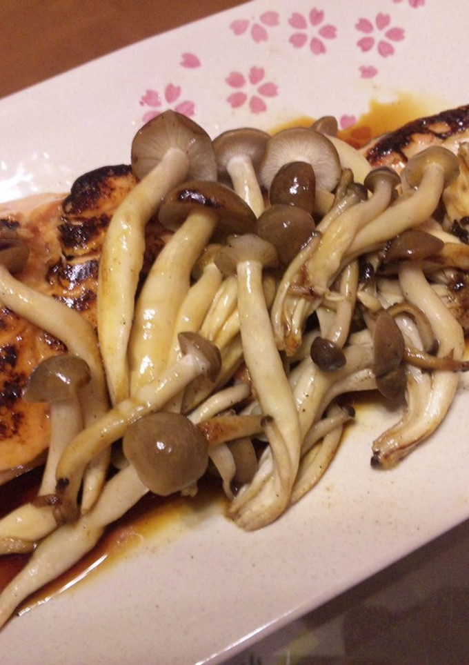 鮭のしめじソース★照り焼き風-レシピのメイン写真
