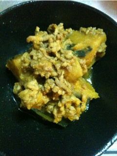 カボチャとミンチの煮物-レシピのメイン写真