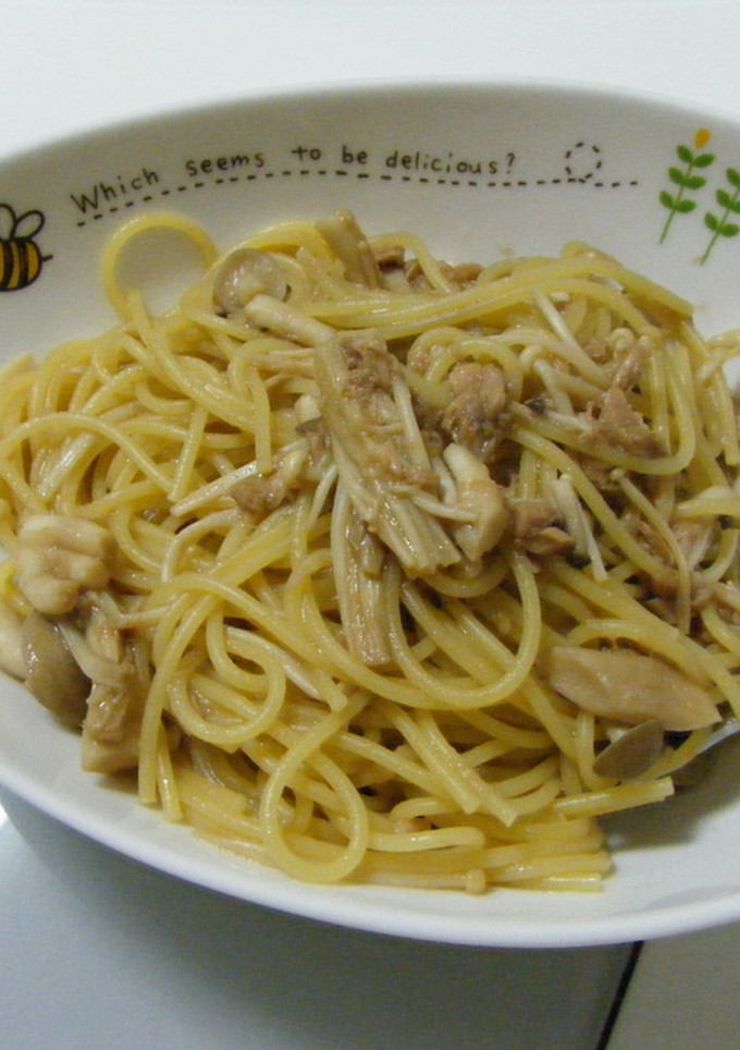 ツナとたっぷりきのこの和風パスタ♡-レシピのメイン写真