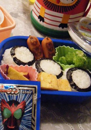 仮面ライダーオーズ☆簡単キャラ弁-レシピのメイン写真