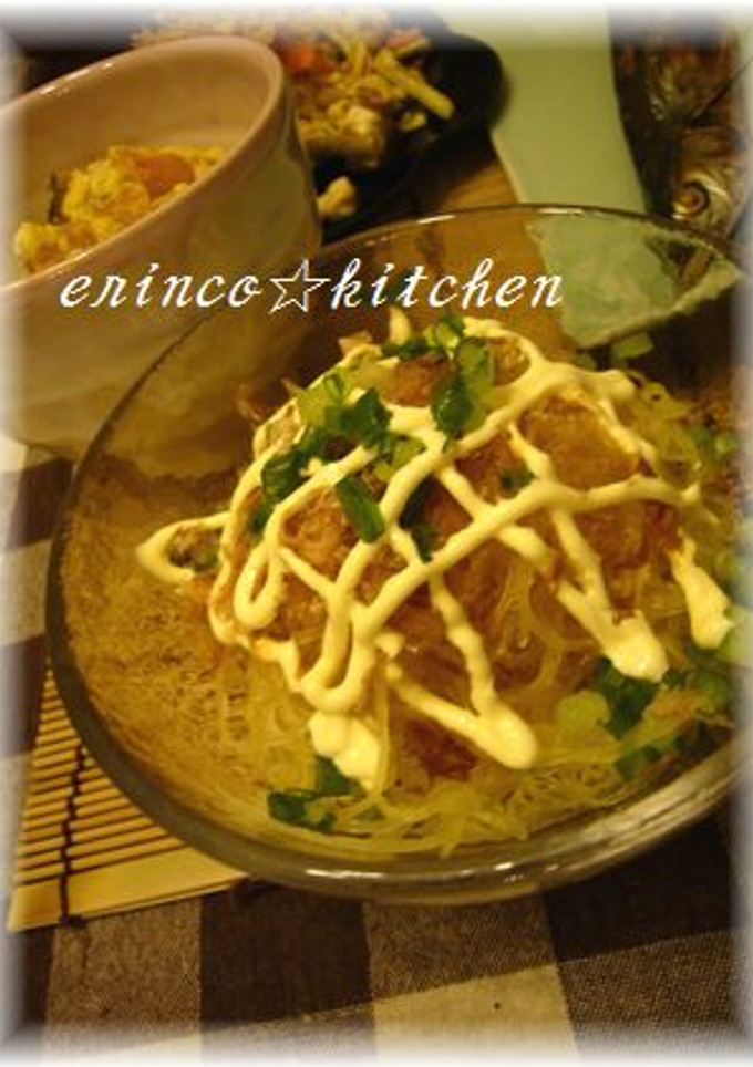 そうめんかぼちゃのおかかマヨポン和え♪♪-レシピのメイン写真