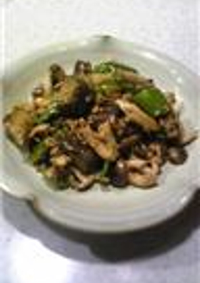 ナスとシメジとピーマンの肉味噌炒め-レシピのメイン写真