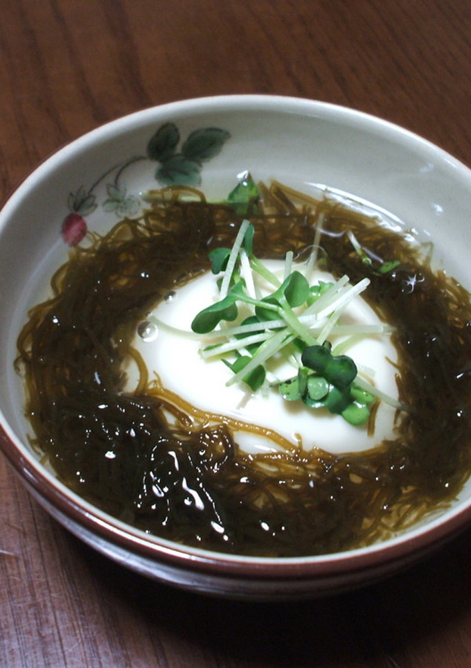 簡単おつまみ☆もずく豆腐-レシピのメイン写真