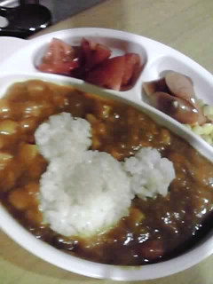 ミッキー♪簡単 カレーの盛り付け-レシピのメイン写真
