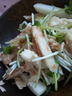 ささ身と長芋の梅肉あえ-レシピのメイン写真
