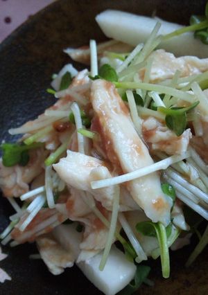 ささ身と長芋の梅肉あえ-レシピのメイン写真