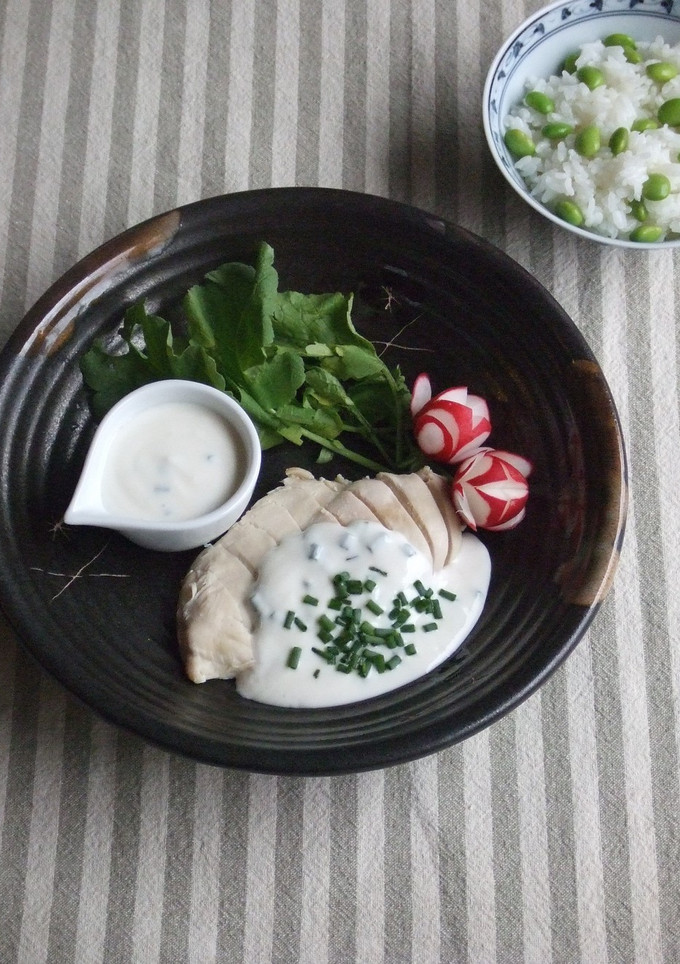 蒸し鶏のヨーグルトソースがけ-レシピのメイン写真