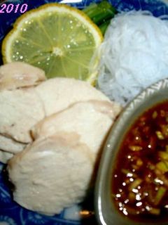 鶏胸肉でしっとりバンバンジー-レシピのメイン写真