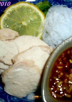 鶏胸肉でしっとりバンバンジー-レシピのメイン写真