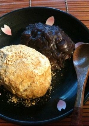 簡単！米と切り餅でおはぎ♡-レシピのメイン写真