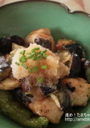 ご飯がすすむ！揚げなすと鶏の大根ポン酢-レシピのメイン写真