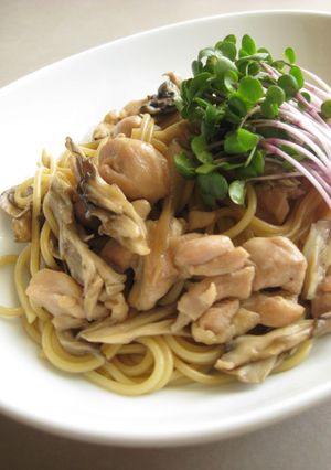鶏肉と舞茸のパスタ♪-レシピのメイン写真