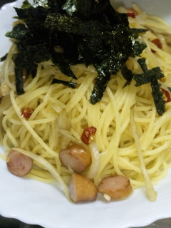 ウィンナーの☆ピリ辛和風パスタ-レシピのメイン写真