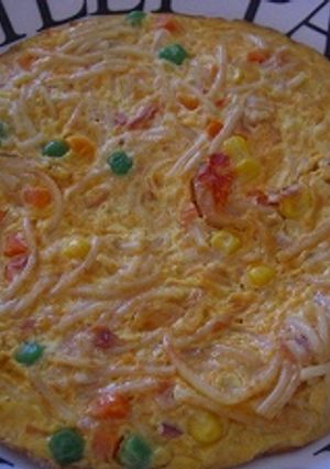 パスタが余ったら作ってね☆パスタオムレツ-レシピのメイン写真