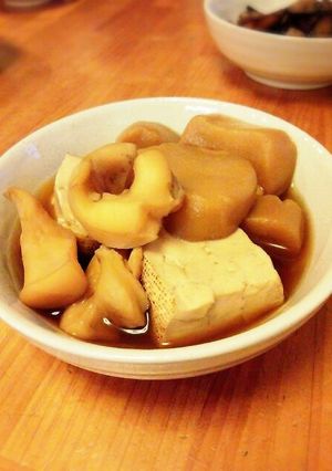 母の味❤イカto焼とうふto麩の煮物-レシピのメイン写真