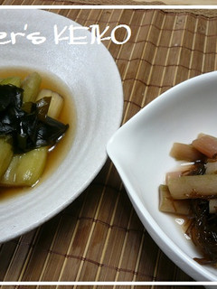 【農家のレシピ】ずいきの煮物と酢の物-レシピのメイン写真