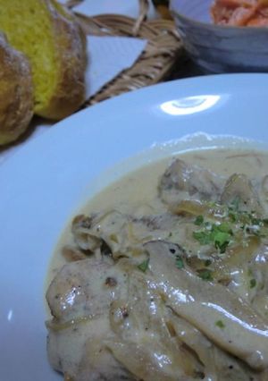 チキンとキノコのストロガノフ～♪-レシピのメイン写真