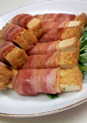 厚揚げのベーコン巻き焼き-レシピのメイン写真