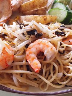 マヨドレ×塩昆布 えび焼きそば-レシピのメイン写真