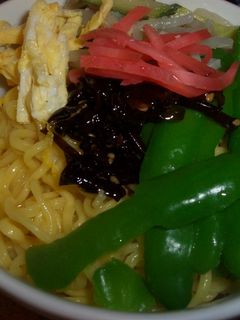 卵がからんだ*冷しインスタントラーメン!-レシピのメイン写真