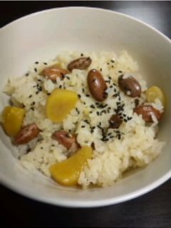 簡単金時豆入り栗ご飯-レシピのメイン写真