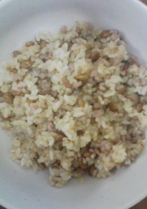 ★肉味噌マヨの納豆炒飯★-レシピのメイン写真