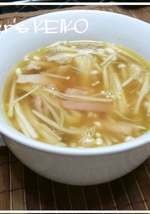 【農家のレシピ】冷凍エノキのコク旨スープ-レシピのメイン写真