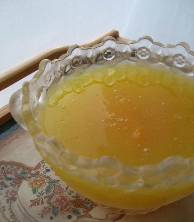 アガーで簡単♪オレンジゼリー by bouquet♫♬ 【クックパッド】 簡単