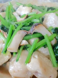 鶏胸肉と小松菜の中華炒め煮♪-レシピのメイン写真