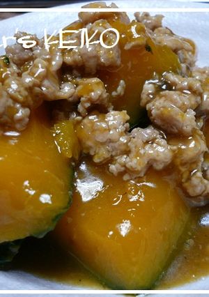 【農家のレシピ】かぼちゃの鳥そぼろ煮-レシピのメイン写真