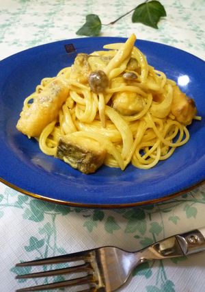 塩サバのカレークリームパスタ-レシピのメイン写真