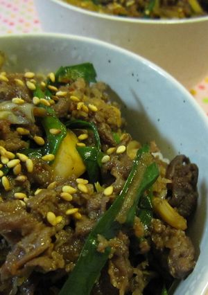 ＊＊ニラ入り牛キムチ丼＊＊-レシピのメイン写真