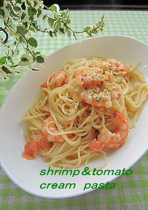 エビとトマトのクリームパスタ-レシピのメイン写真