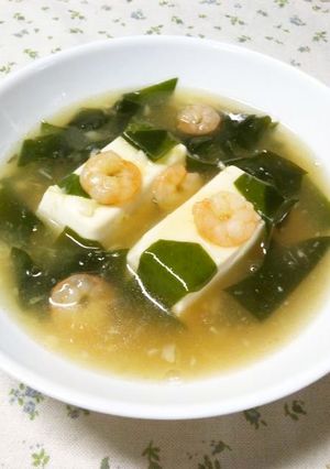 豆腐とエビの生姜スープ-レシピのメイン写真