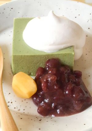 抹茶ババロア-レシピのメイン写真