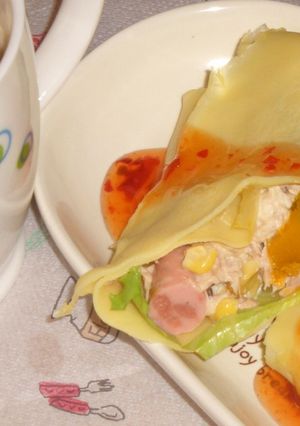 おしゃれなランチに❀オリーブ香るクレープ-レシピのメイン写真