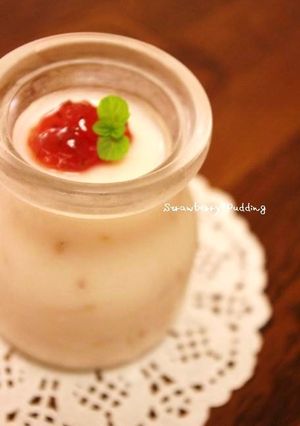 卵&生クリーム不使用♪イチゴプリン-レシピのメイン写真