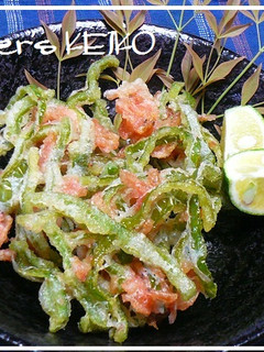 【農家のレシピ】ピーマンと桜えびかき揚げ-レシピのメイン写真
