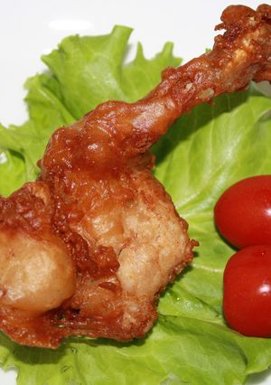 手羽元を豪華に♪フライドチキン-レシピのメイン写真