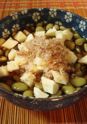 青大豆の浸し豆★わさびチーズ和え-レシピのメイン写真