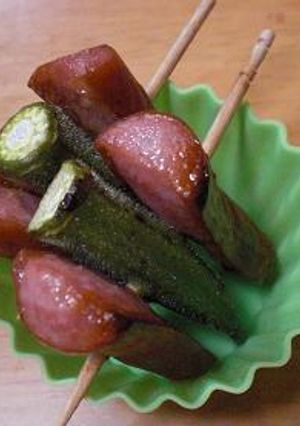 ミニオクラとソーセージのグリル-レシピのメイン写真